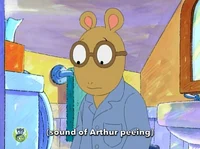 Arthur peeing