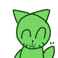 Green cat