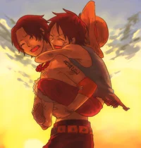 Luffy and Ace