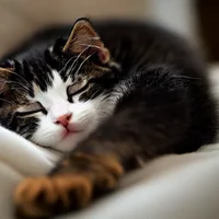 Kitten in a hospital