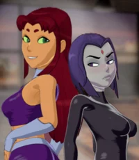 Raven and Starfire