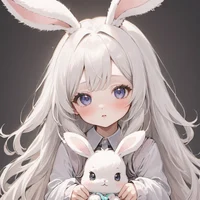 Cute bunny girl