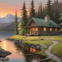 Cabin by the lake