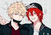 Kirishima and Bakugo