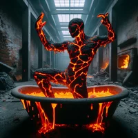The magma man