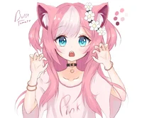 Pink Catgirl
