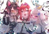Girl 3 group cat