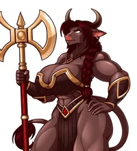 Female minotaur