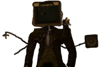 Damaged Large TV Man