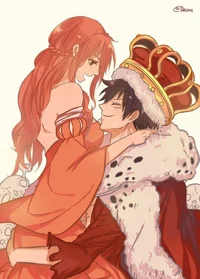 Luffy and Nami 