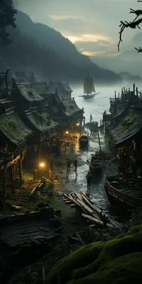 Abandoned town