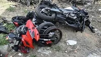 Stunt bike crash