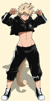 Bakugo gato_humano