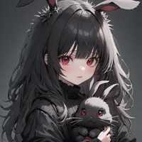 black rabbit girl