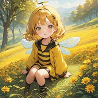 Little bee girl