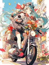 Hatsune Miku scooter