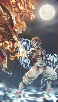Rengoku y akaza