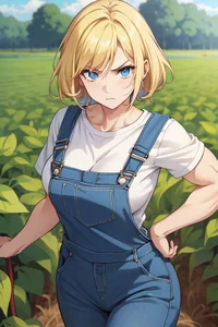 Strong farm girl