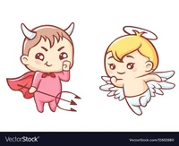 Angel and devil 