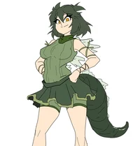 Godzilla JR fem yan