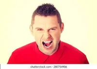 man screaming at you