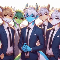 Dragons in suits