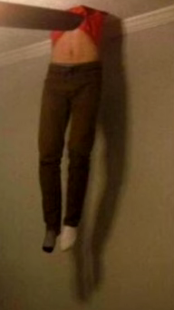 Guy stuck in ceiling