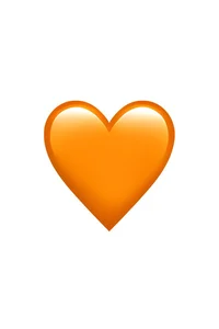 Orange Heart Emoji