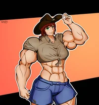 Muscular Cowgirl
