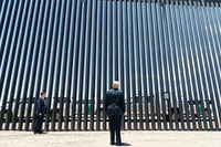 Crossing Mex US wall