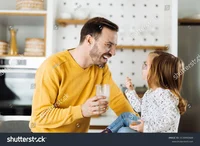 Dad with milk