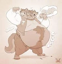 Fat 3 head wolf jock