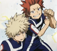 Kirishima and Bakugo