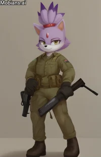Army Blaze The Cat