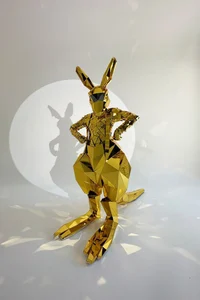 Gold mirror kangaroo
