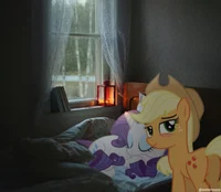 Rarity and Applejack