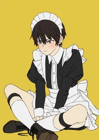 Fem-boy maid servent