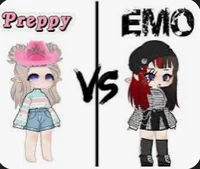 Emo and Preppy girls