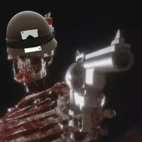 Skeleton with a gun