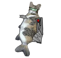 super fishy cat