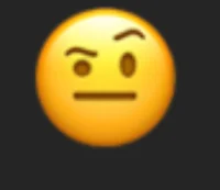 Eyebrow raise emoji