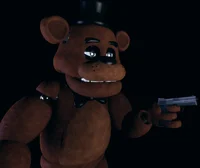 Freddy with a gun