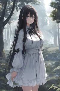 Girl in the Woods