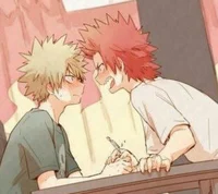 Kirishima and Bakugo