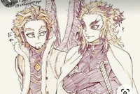 Rengoku and Hawks
