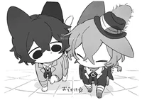 Cat Dazai and Chuya