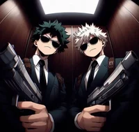 Deku and Bakugo MIB