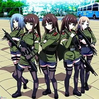 Anime girls military