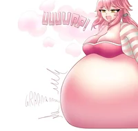 Gassy Bloated Girl