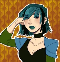 Gwen- stuck with her